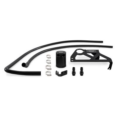 Mishimoto Catch Can / Oil Separator, Black | 2012-2018 Jeep Wrangler JK Baffled Oil | MMBCC-WR6-12PBE2