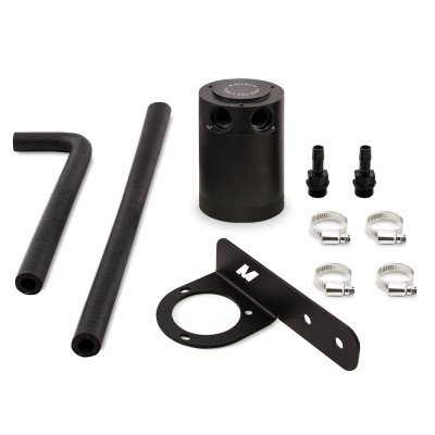 Mishimoto Catch Can / Oil Separator, Black | 2016-2026 Honda Civic 1.5L Turbo Baffled Oil - (PCV Side) | MMBCC-CIV-16PBE