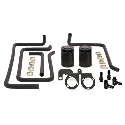 Mishimoto Catch Can / Oil Separator, Black | 2009-2020 Nissan 370Z Direct Fit Baffled Oil | MMBCC-370Z-09PBE
