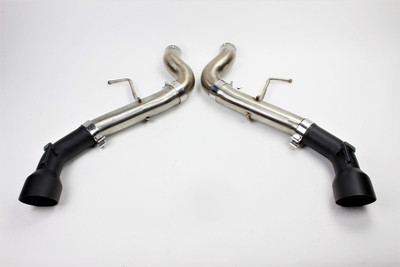 Mishimoto Exhaust Component, Race | 2016-2024 Chevrolet Camaro SS Dual-Tip Axle-Back Exhaust w/ Black Tips | MMEXH-CAM8-16ADTRBK