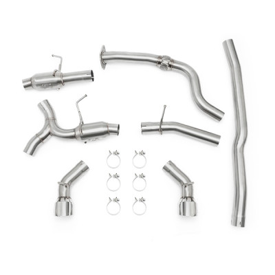Mishimoto Exhaust Component, Polished | 2016-2024 Chevrolet Camaro 2.0T Dual Tip Cat-Back Exhaust | MMEXH-CAM4-16DTPP