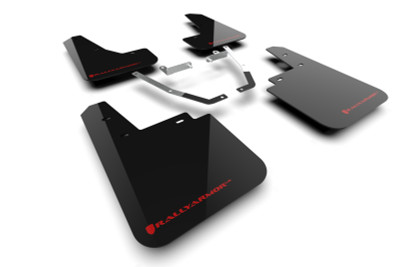 Rally Armor - 2024 Subaru Crosstrek (Wilderness Only) Black UR Mud Flap W/Red Logo - No Drilling Req