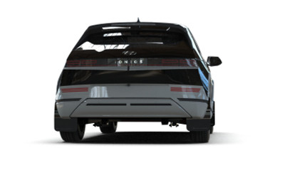 Rally Armor 2025 Hyundai Ioniq 5 PE Black UR Mud Flap - Metallic Black Logo