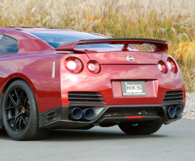 HKS Racing Muffler for 2009-2024 Nissan R35 GT-R (with Silencer) - 31008-KN002.