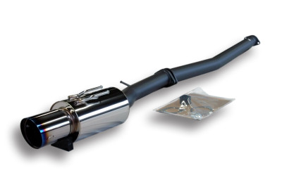 HKS 2008-2015 Lancer EVO X Racing Muffler Exhaust System - Single Side Titanium Tip - 31008-BM002