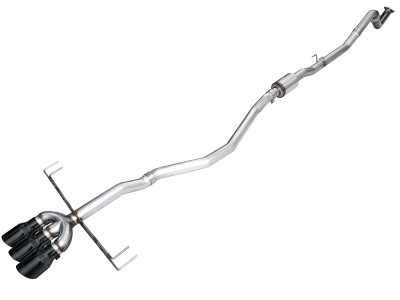 AWE Tuning 2024-2026 Acura Integra Type S DE5 FWD Track Edition Exhaust w/ Triple Diamond Black Tips | 3020-53335