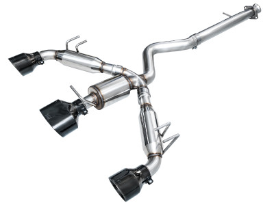 AWE Tuning 2023-2025 Toyota GR Corolla Track Edition Exhaust - Diamond Black Tips