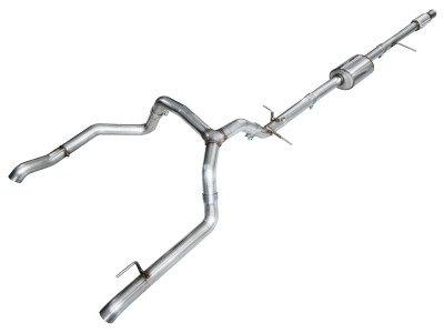AWE Tuning 2019-2026 Silverado / Sierra 1500 5.3L 0FG Catback Split Rear Exit (w/ Bumper Cutouts) - OE Tips