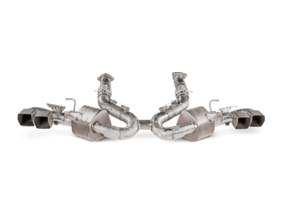 Akrapovic 2020-2025 Chevrolet Corvette C8 Stingray Slip-On Line (Titanium) Exhaust System - S-CO/TI/3