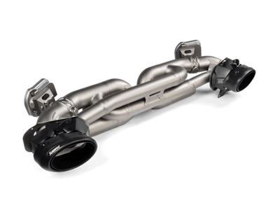 Akrapovic 2020-2025 Porsche 911 Turbo/Turbo S (992) Tail Pipe Set (Titanium) - Black