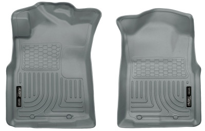 Husky Liners WeatherBeater Front Floor Liners, Gray for 2005-2015 Toyota Tacoma Crew/Extended/Standard Cab - Part #13942