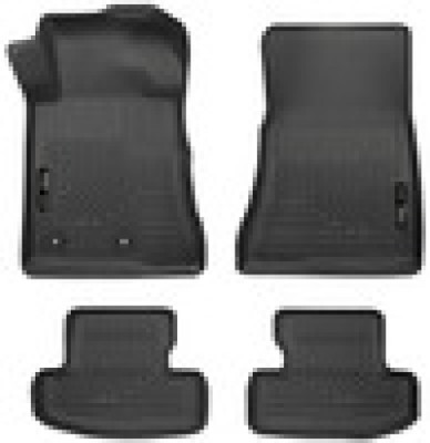 Husky Liners WeatherBeater Front & Second Seat Floor Liner, Black for 2015-2022 Ford Mustang - Part #99371