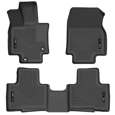 Husky Liners WeatherBeater Front & 2nd Row Seating Liners, Black for 2020-2024 Highlander All / 2021 Highlander XSE - Part #95791