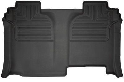Husky Liners WeatherBeater 2nd Row Floor Liners, Black for 2019-2023 Chevrolet Silverado 1500 CC - Part #14221