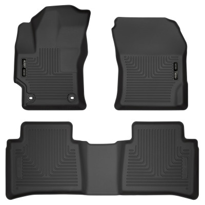 Husky Liners WeatherBeater Front & 2nd Row Seating Floor Liners, Black for 2020-2025 Toyota Corolla - Part #95751