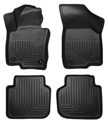 Husky Liners WeatherBeater Combo Floor Liners, Black for 2012-2019 Volkswagen Passat / 2021-2022 Volkswagen Passat - Part #98681