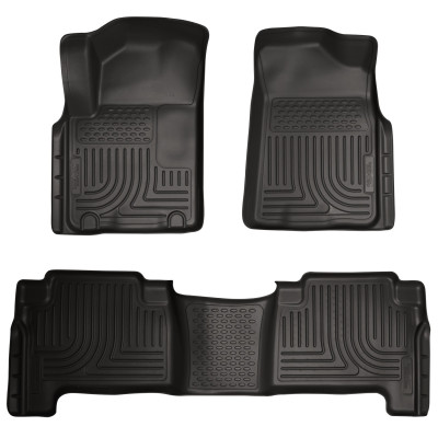 Husky Liners WeatherBeater Combo Floor Liners, Black for 2011-2013 Infiniti QX56 - Part #98611
