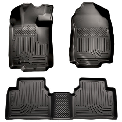 Husky Liners WeatherBeater Combo Floor Liners, Black for 2010-2012 Ford Fusion/Lincoln MKZ (FWD) - Part #98361
