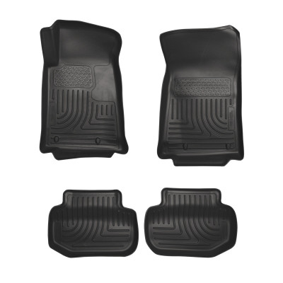 Husky Liners WeatherBeater Combo Floor Liners, Black for 2010-2012 Chevrolet Camaro - Part #98121
