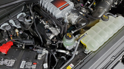 J&L 2023-2025 Ford F-150 Raptor R Oil Separator 3.0 Passenger Side - Black Anodized - 3097P-B