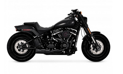 Vance & Hines HD Softail Fat Bob 2018-2022 Hi-Output 2-1 Black PCX Full System Exhaust product photo