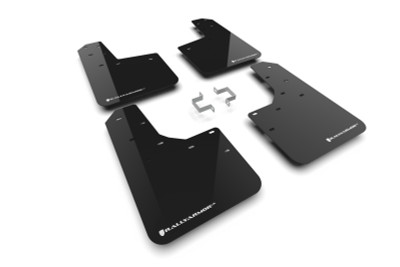 Rally Armor 2023-2025Ford Ranger Raptor Black UR Mud Flap White Logo