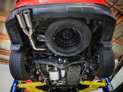 aFe 2023-2025 Toyota Sequoia V6 3.4L Vulcan Series 2-1/2in to 3in 304 SS Cat-Back Exhaust w/ Black Tip