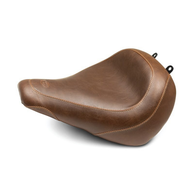 Mustang Motorcycle 2018-2021 Harley Fat Boy Wide Tripper Solo Seat Brown product photo