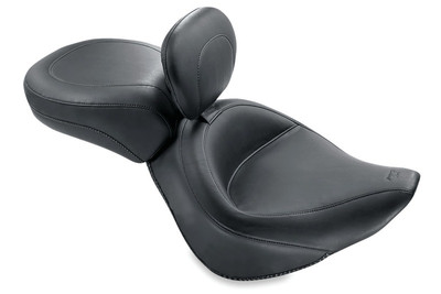 Mustang Motorcycle 2000-2015 Harley Softail Standard Rear Tire Wide Touring Recessed Standard Passenger Seat Black product photo