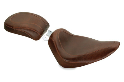 Mustang Motorcycle 2000-2015 Harley Softail Standard Rear Tire Wide Tripper Solo Seat Distressed Brown product photo