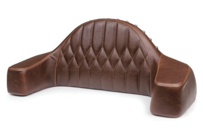Mustang 14-21 Indian Chieftain,Chief,Dk Horse,Roadmaster,Vint Pass Backrest w/Diam Stitch - Brown
