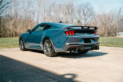 Corsa 2024-2025 Mustang Dark Horse Sport Active Axle-Back Exhaust | Quad Straight-Cut Black PVD Tips | 21268BLK