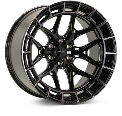 Vossen HFX-1 Gloss Black Wheel 22x10 | 8x165.1 BC (8x6.5) - fits Ram 2500 1994-2026, Ram 3500 SRW 1994-2026, Chevrolet Silverado 2500 (pre-2011), Chevrolet Silverado 3500 (pre-2011), GMC Sierra 2500 (pre-2011), and 6 more