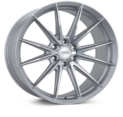 Vossen HFX-2 Silver Wheel 22x9.5 | 6x139.7 BC (6x5.5) - fits Chevrolet Silverado 1500 1999-2026, GMC Sierra 1500 1999-2026, Chevrolet Tahoe 1992-2026, Chevrolet Suburban 1992-2026, GMC Yukon 1992-2026, and 25 more