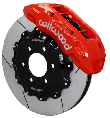 Wilwood TX6R Front Kit 15.50in Rotor w/ Lines - Red - 10-14 Ford F150 Raptor - wil140-15886-R