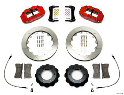 Wilwood Narrow Superlite Red 6R Front Kit 12.88in Slotted Rotor w/ Lines 05-15 Toyota Tacoma - wil140-14577-R