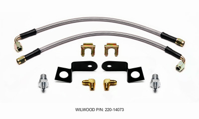 Wilwood Flexline Kit 14in. M10-1.00 90 Deg - wil220-14073