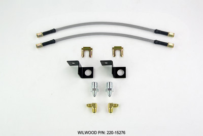 Wilwood Flexline Kit 14 inch -3 M10-1.5 IF 1/8 NPT 90 Degree - wil220-15276