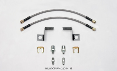 Wilwood Flexline Kit 14 inch -3 3/8-24 IF 1/8 NPT Straight - wil220-14165
