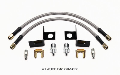 Wilwood Flexline Kit 14 inch -3 M10-1.00 IF 1/8 NPT Straight - wil220-14166
