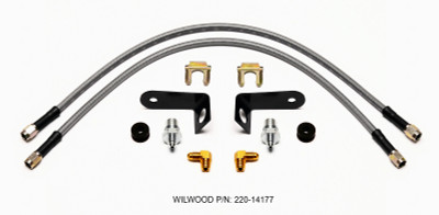 Wilwood Flexline Kit 20 inch -3 M10-1.0 BF 1/8 NPT 90 Degree - wil220-14177