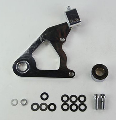 Wilwood Caliper Mounting Kit Polished w/Bracket GP310 2000-Present Softail - wil250-8036-P