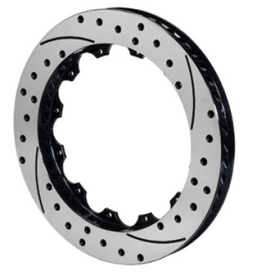 Wilwood Rotor-SRP48 SPC-37-RH-BLK-Drill 12.88 x 1.10 - 12 on 8.75in - wil160-13543-BK