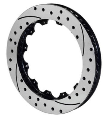 Wilwood Rotor-SRP48 SPC-37-LH-BLK-Drill 12.88 x 1.10 - 12 on 8.75in - wil160-13544-BK