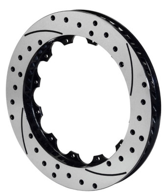 Wilwood Rotor-SRP48 SPC-37-LH-BLK-Drill 13.06 x 1.25 - 12 on 8.75in - wil160-7799-BK