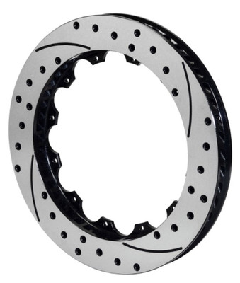 Wilwood Rotor-SV-SRP 72 Iron-RH-BLK-Drill 14.00 x 1.25 - 12 on 8.75in - wil160-8396-BK