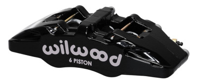 Wilwood Caliper-Forged Dynapro 6 5.25in Mount-L/H 1.62/1.38in/1.38in Pistons .81in Disc - wil120-13429-BK