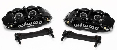 Wilwood Narrow Superlite 4R Rear Caliper & Bracket Kit - Black 97-13 C5/C6 Corvette w/ OEM Rotors - wil140-14026