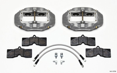 Wilwood D8-4 Front Caliper Kit Clear Corvette C2 / C3 65-82 - wil140-10789