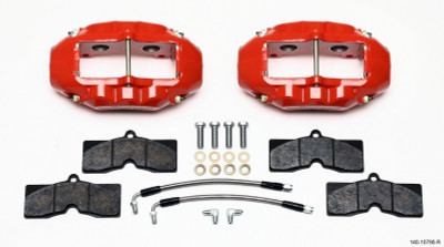 Wilwood D8-4 Rear Caliper Kit Red Corvette C2 / C3 65-82 - wil140-10790-R